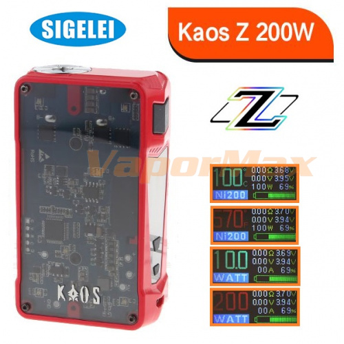 Sigelei Kaos Z 200W (оригинал) фото 4 Sigelei Kaos Z 200W (оригинал) фото 4