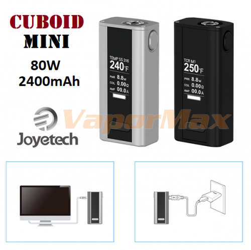 Joyetech Cuboid Mini 80W 2400 mAh TC Mod фото 4 Joyetech Cuboid Mini 80W 2400 mAh TC Mod фото 4