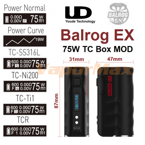 UD Balrog EX 75W TC mod фото 4 UD Balrog EX 75W TC mod фото 4