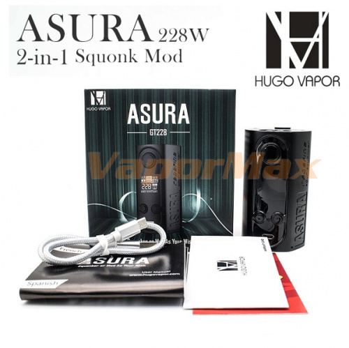 Hugo Vapor Asura 228W TC Squonk Mod Hugo Vapor Asura 228W TC Squonk Mod