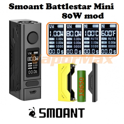 Smoant Battlestar Mini 80W mod (оригинал) фото 3 Smoant Battlestar Mini 80W mod (оригинал) фото 3