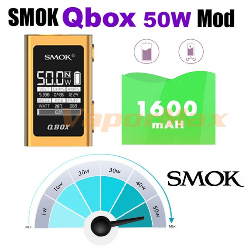 Smok Q-Box 50w 1600 мАч mod фото 2 Smok Q-Box 50w 1600 мАч mod фото 2