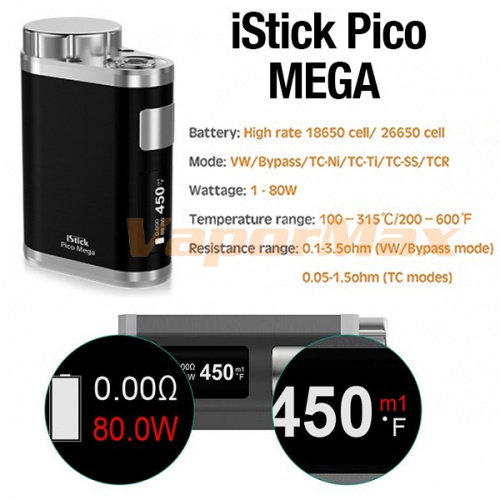 iStick Pico Mega 80W (оригинал) фото 4 iStick Pico Mega 80W (оригинал) фото 4