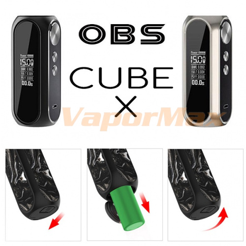 OBS Cube X 80W Mod (18650) фото 4 OBS Cube X 80W Mod (18650) фото 4