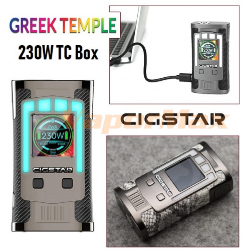 Cigstar Greek Temple 230W TC mod фото 2 Cigstar Greek Temple 230W TC mod фото 2