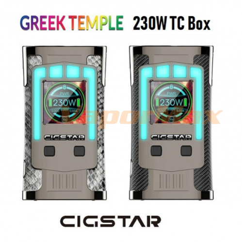 Cigstar Greek Temple 230W TC mod Cigstar Greek Temple 230W TC mod
