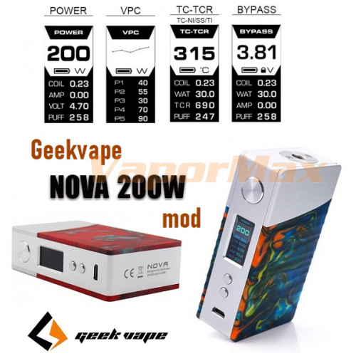 GeekVape Nova Mod 200w GeekVape Nova Mod 200w