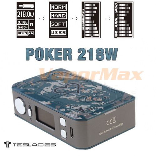 Tesla Poker 218W TC Mod фото 4 Tesla Poker 218W TC Mod фото 4