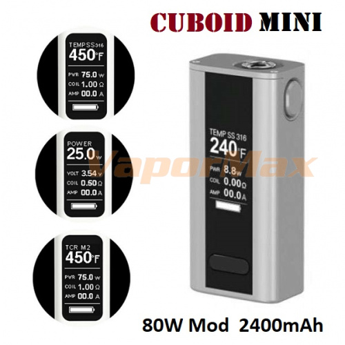 Joyetech Cuboid Mini 80W 2400 mAh TC Mod Joyetech Cuboid Mini 80W 2400 mAh TC Mod