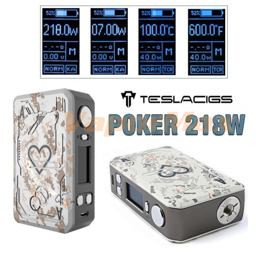 Tesla Poker 218W TC Mod фото 2 Tesla Poker 218W TC Mod фото 2