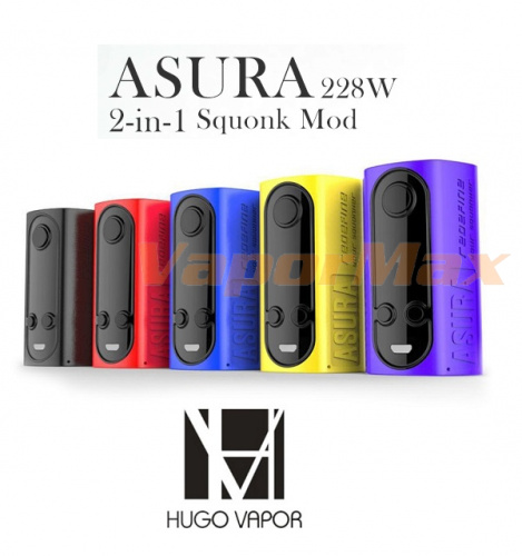 Hugo Vapor Asura 228W TC Squonk Mod фото 6 Hugo Vapor Asura 228W TC Squonk Mod фото 6