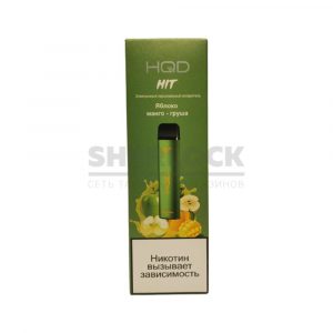 Электронная сигарета HQD HIT 1600 (Яблоко-манго-груша) купить с доставкой в Самаре, по России и СНГ. Цена. Изображение №5. 