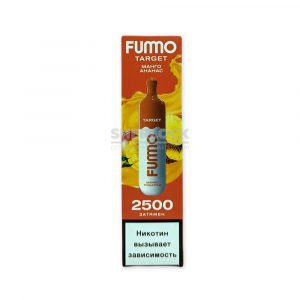 Электронная сигарета Fummo TARGET 2500 (Манго-Ананас) купить с доставкой в Самаре, по России и СНГ. Цена. Изображение №6. 
