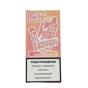 Электронная сигарета UDN GEN 6200 (Манго персик арбуз) купить с доставкой в Самаре, по России и СНГ. Цена. Изображение №9. 