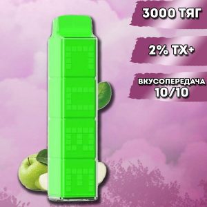 Smoant Ant Bar CUBE 3000 - Green Apple купить с доставкой в Самаре, по России и СНГ. Цена. Изображение №12. 
