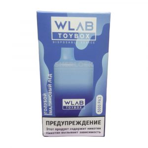 Электронная сигарета WLAB TOYBOX 5000 (Голубой малиновый лёд) купить с доставкой в Самаре, по России и СНГ. Цена. Изображение №6. 