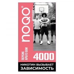 Электронная сигарета NOQO 4000 (Персик Арбуз Жвачка) купить с доставкой в Самаре, по России и СНГ. Цена. Изображение №5. 