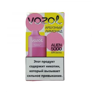 Электронная сигарета VOZOL ALIEN 5000 (Арбузный лимонад) купить с доставкой в Самаре, по России и СНГ. Цена. Изображение №24. 