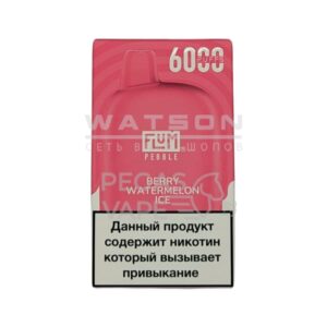 Электронная сигарета FLUM PEBBLE 6000 (Ягода арбуз лед) купить с доставкой в Самаре, по России и СНГ. Цена. Изображение №6. 