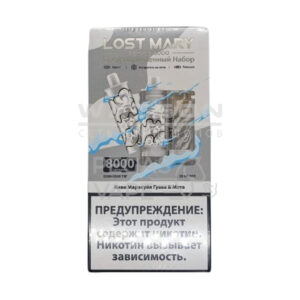 POD-система LOST MARY PSYPER 8000 (Серый) Киви маракуйя гуава и мята купить с доставкой в Самаре, по России и СНГ. Цена. Изображение №7. 