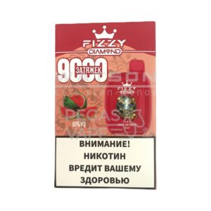 Электронная сигарета FIZZY DIAMOND 9000 (Арбуз) купить с доставкой в Самаре, по России и СНГ. Цена. Изображение №2. 